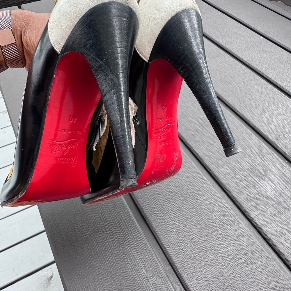 Christian Louboutin multicolor 3 inch bootie - Picture 6 of 6